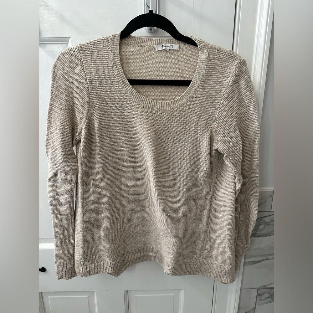Madewell fisherman’s scoop neck sweater, size small